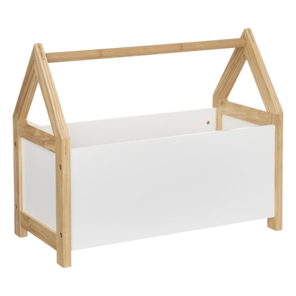 Floor shelf house shelf, white/natural