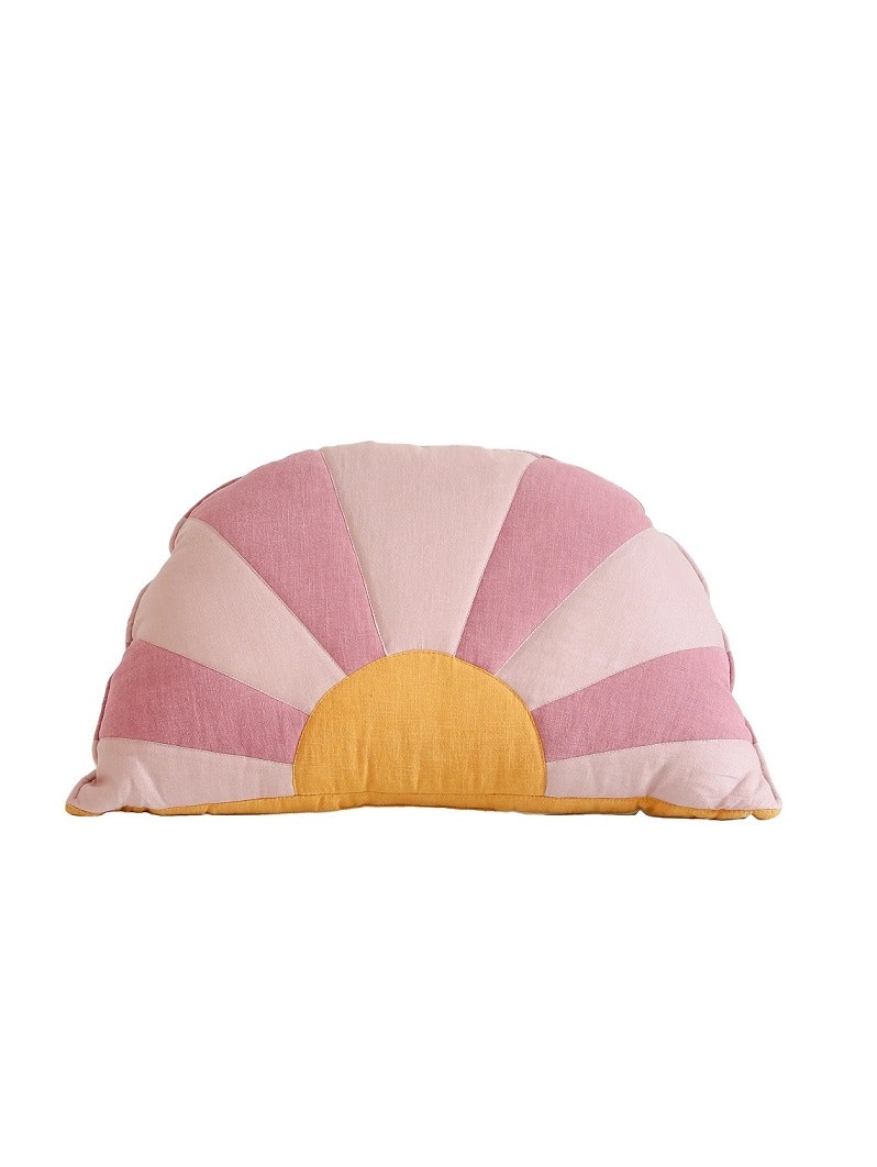 Moi Mili, linen cushion Pink Sun 