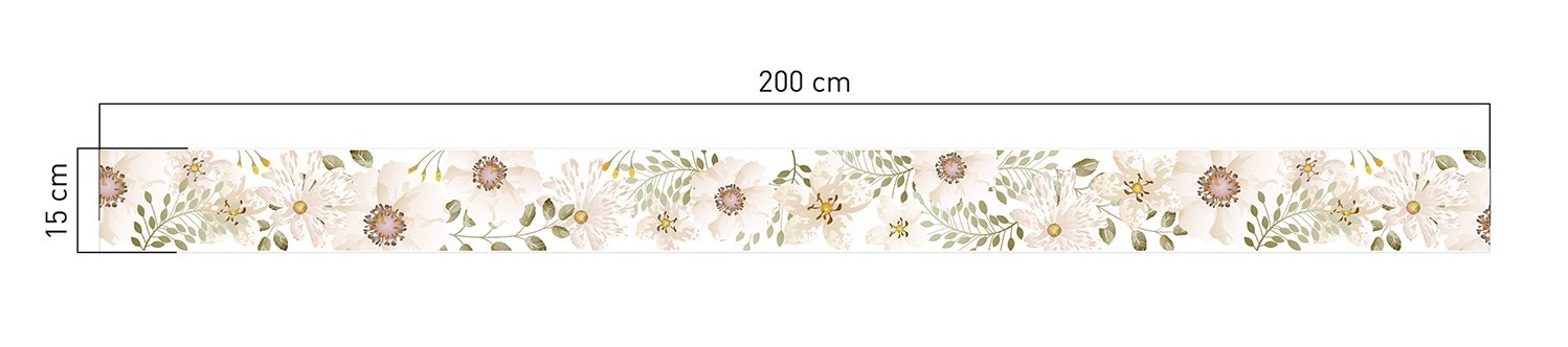 Wall Stickers White Flowers 