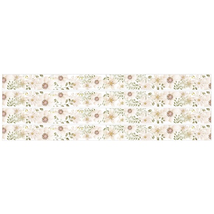 Wall Stickers White Flowers