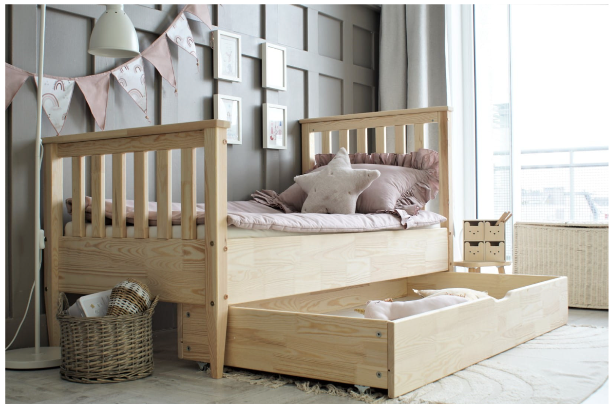 Children's bed Aurora with storage box (various sizes) Children's bed Aurora with storage box (various sizes)