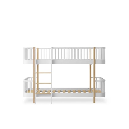 Oliver Furniture, Original low bunk bed, white/oak