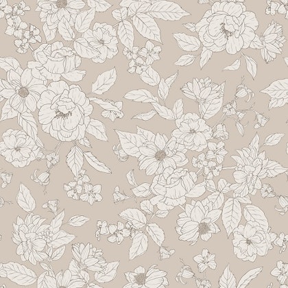 Dekorillo, tapet Retro garden beige