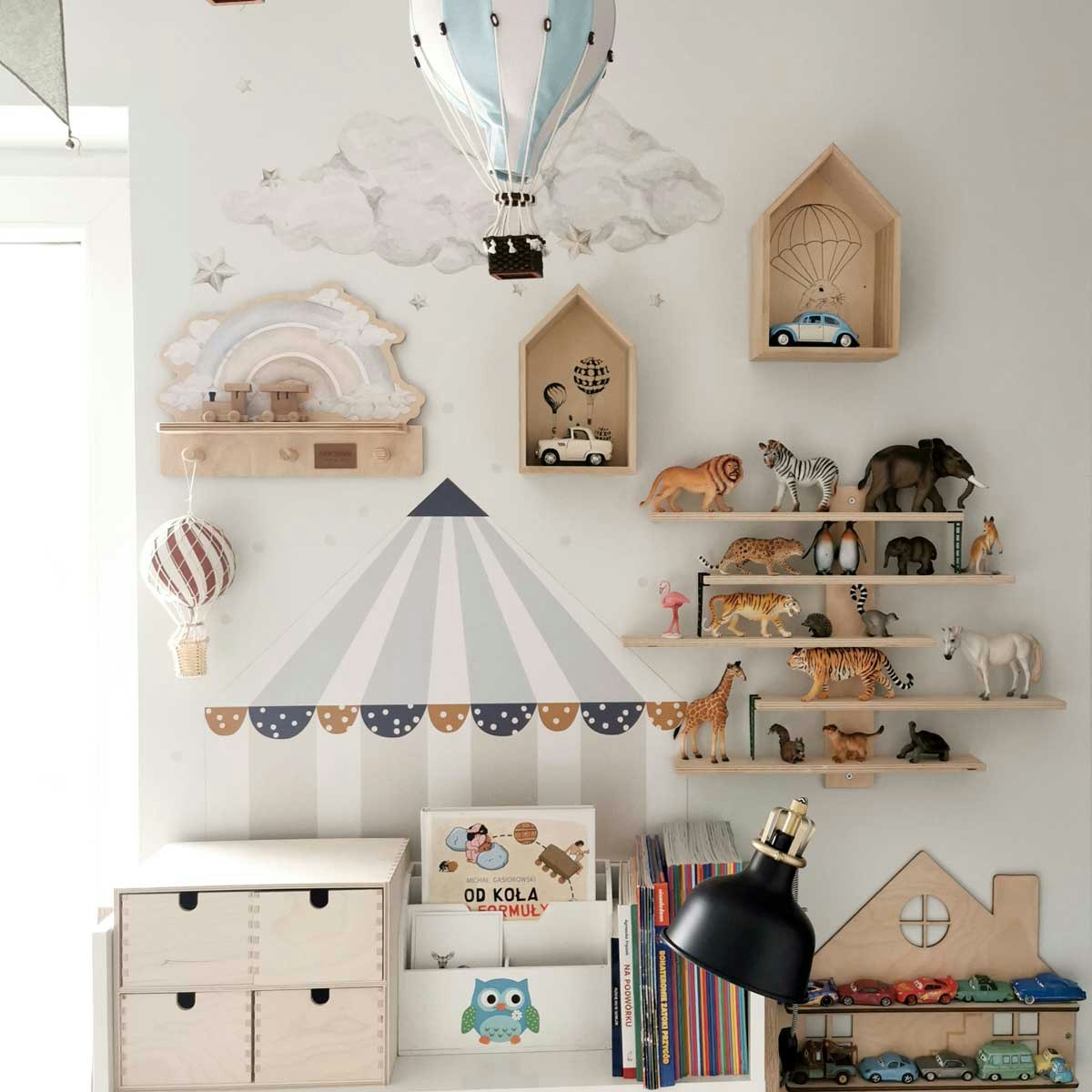 Wall Stickers Circus light blue 
