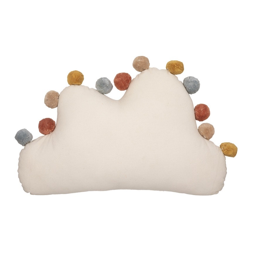 Pillow with pompom, cloud 