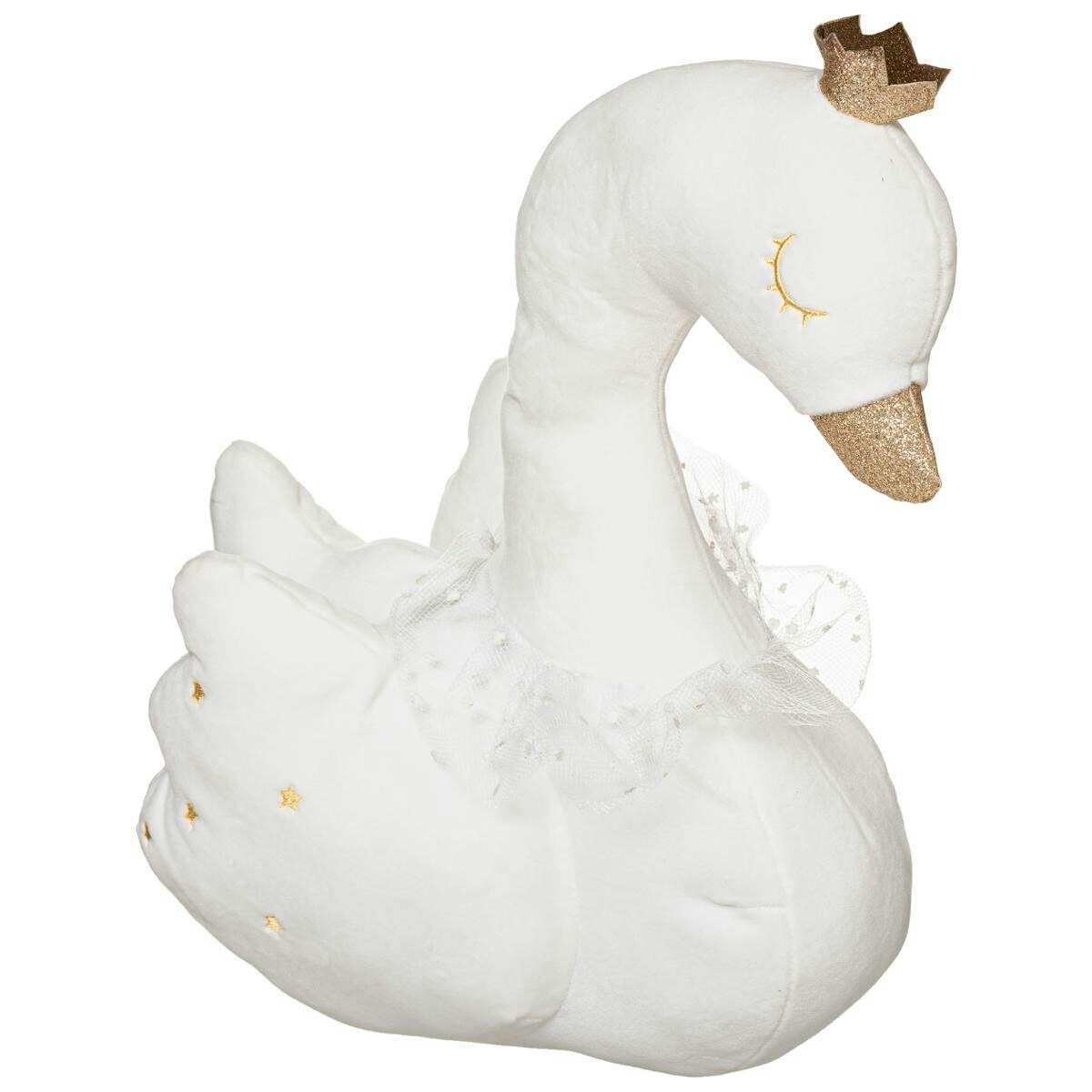 White pillow, swan 