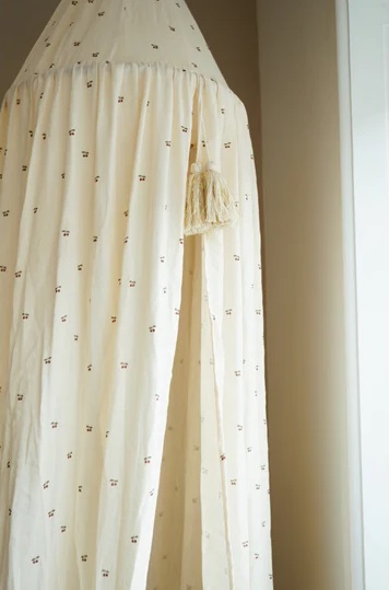 Konges Sløjd, cotton bed canopy, Cherry 