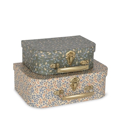 Konges Sløjd, storage boxes Champ bleu/Nuit des fleurs