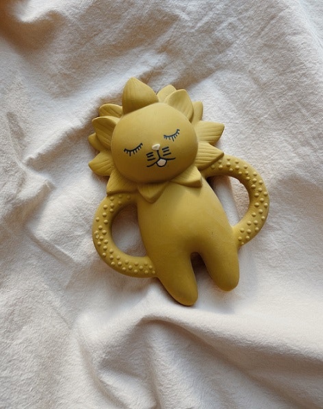 Konges Sløjd, teeth soother Mustard lion 