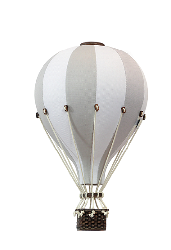 Luftballong Ljusgrå/vit Storlek S och M