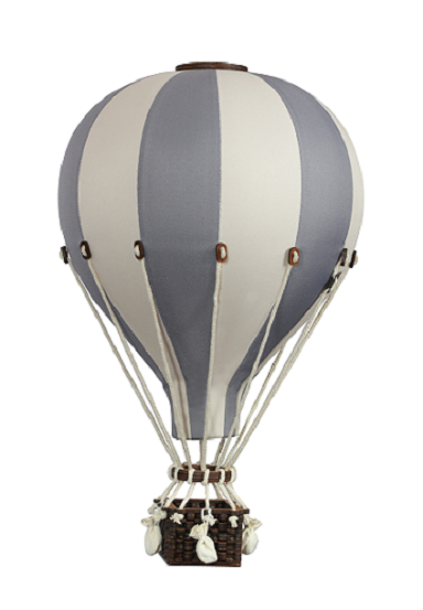 Luftballong Mörkgrå/beige Storlek L