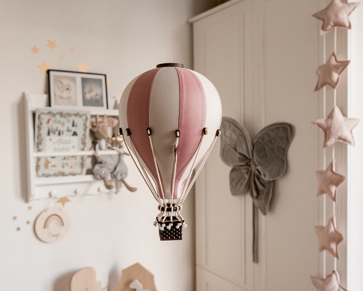 Luftballong Puderrosa/beige 
