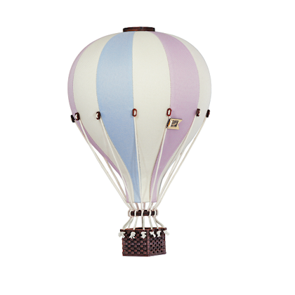 Hot air balloon Mint/purple/beige