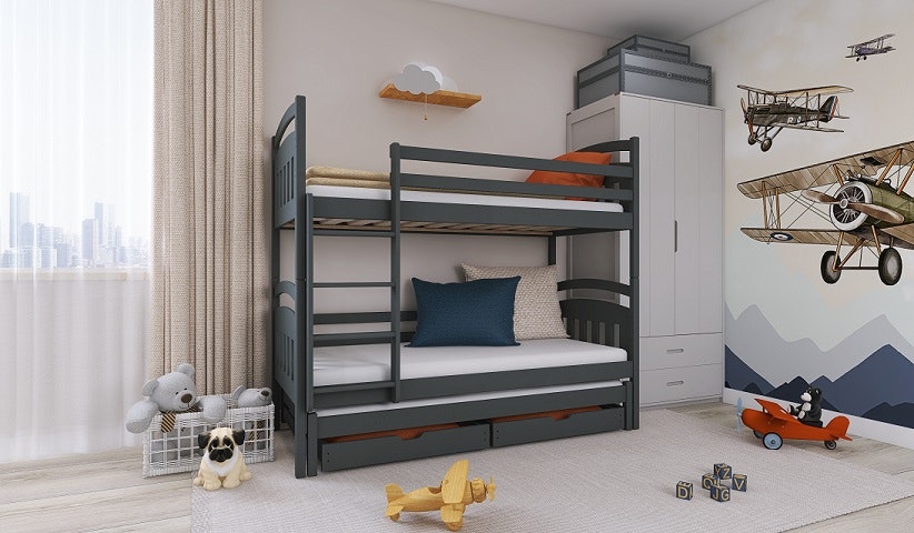 Bunk bed with three beds Albert 