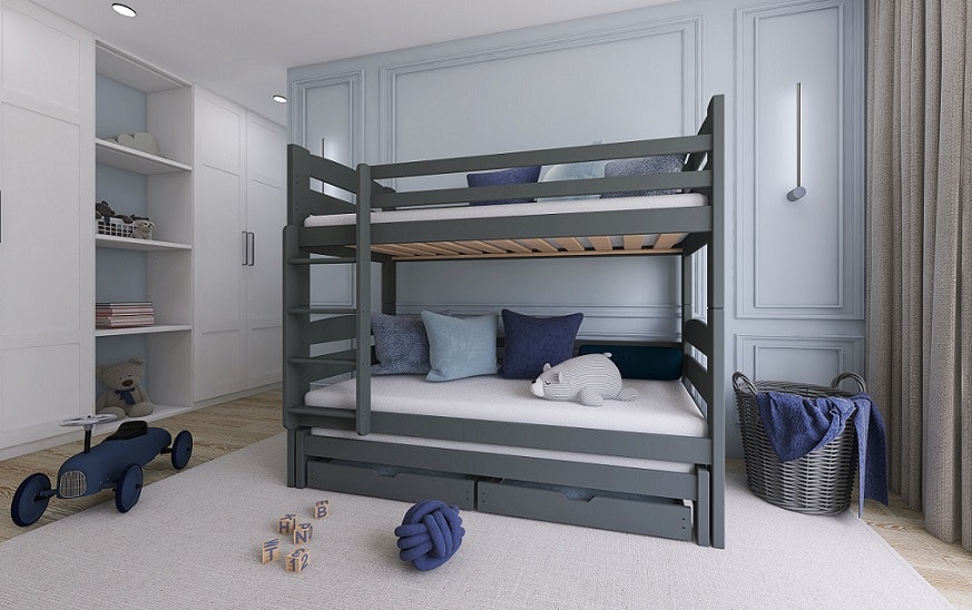 Bunk bed with three beds Charlie 