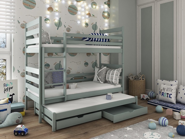 Bunk bed with three beds, Tyler 