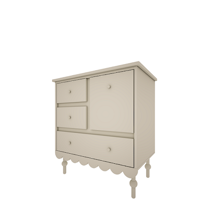 Woodluck, chest of drawers short Babushka