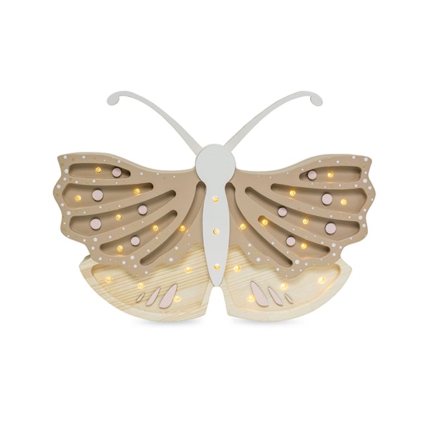 Little Lights, Night light for the children's room, Butterfly Coffee Cream 