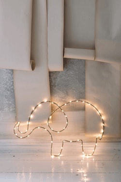 Nattlampa till barnrummet, Elefant guld