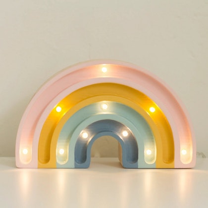 Little Lights, Night light for the children's room, Rainbow MINI retro glitter