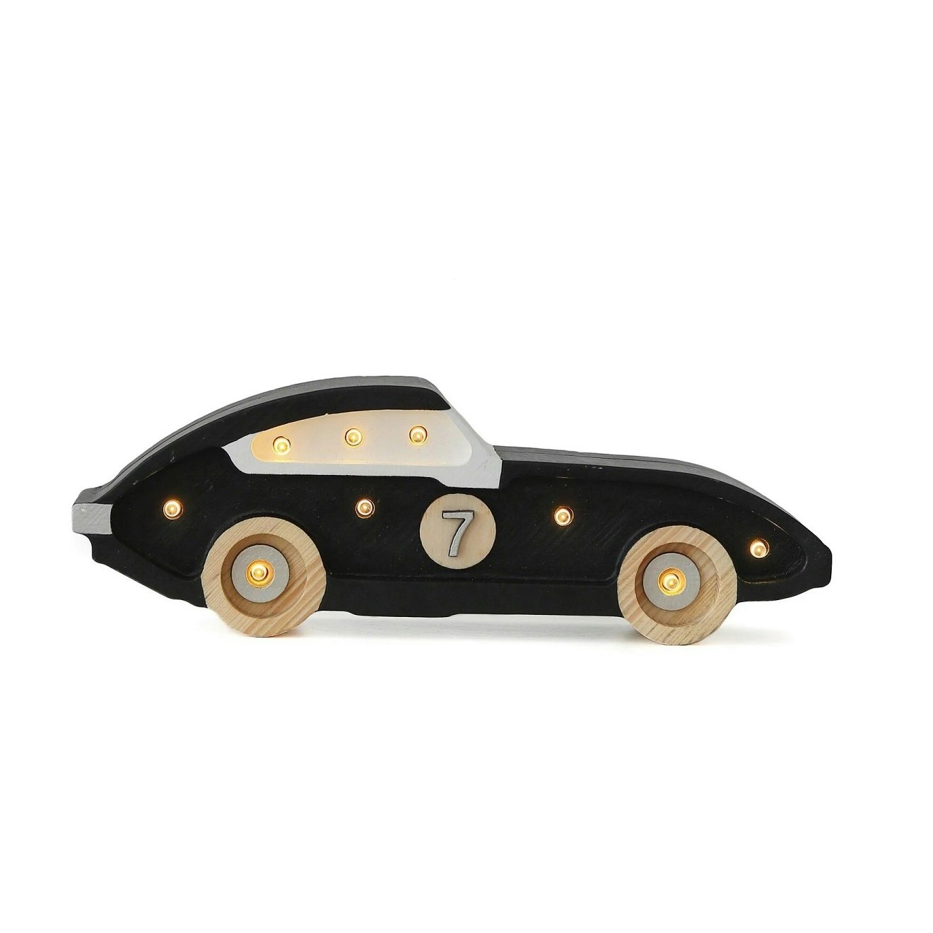 Little Lights, Night light for the children's room, Race car mini black 