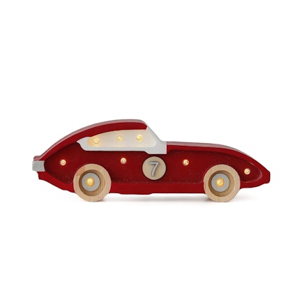 Little Lights, Night light for the children's room, Racing car mini red