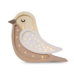 Little Lights, Night light for the children's room, Large bird Coffee wood