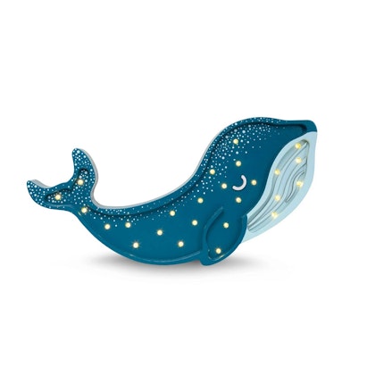 Little Lights, Night light for the children's room, Whale blue