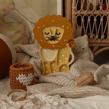 Little Lights, Lion yellow, Night light for children's room,