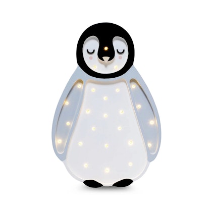 Little Lights, Night light for the children's room, Penguin light grey