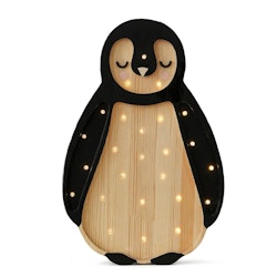Little Lights, Night light for the children's room, Penguin black/natural