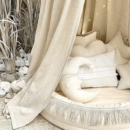 Boho twist natural bed canopy, Cotton & Sweets