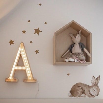 Night light for children's room letter A lamp, Little Lights