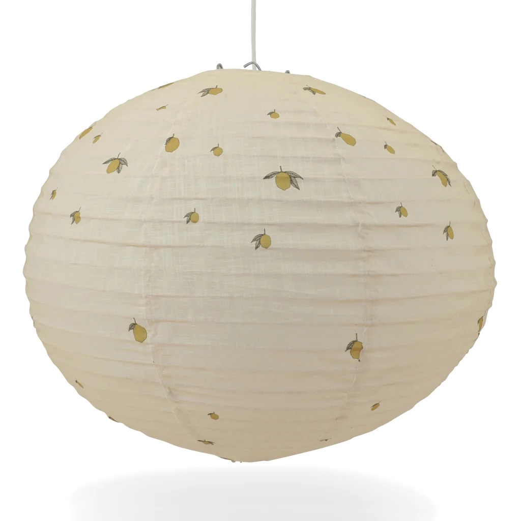 Konges Sløjd, Large ceiling lamp in cotton, Lemon 