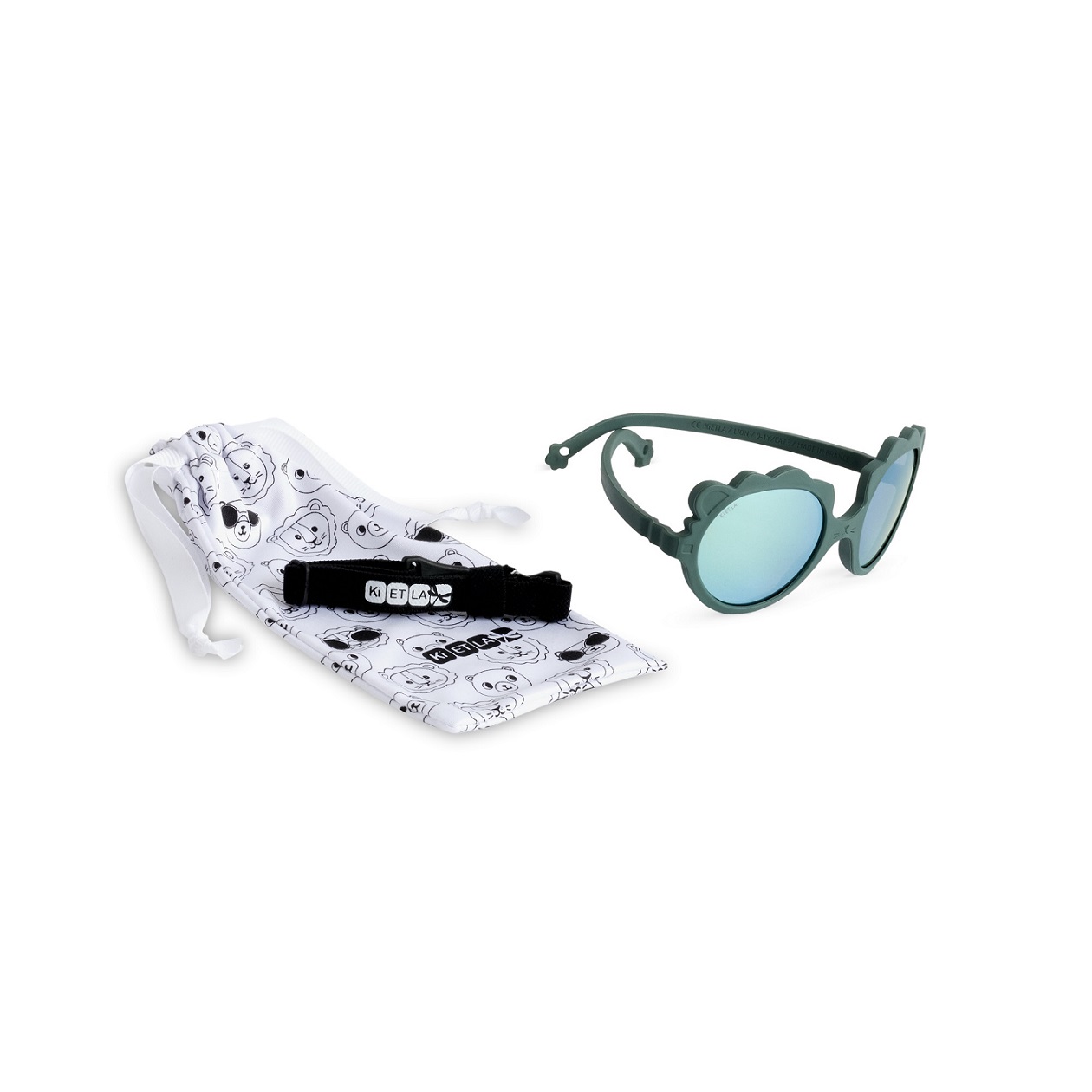 Kietla, sunglasses for children, Lion, Green 