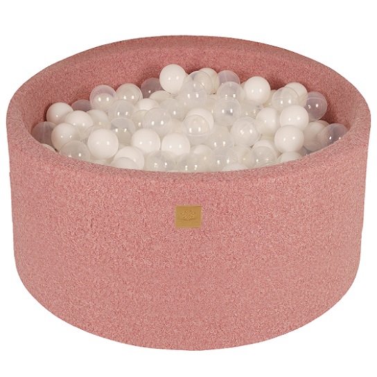 Meow, rosa boucle bollhav med 200 bollar (white, transparent) 
