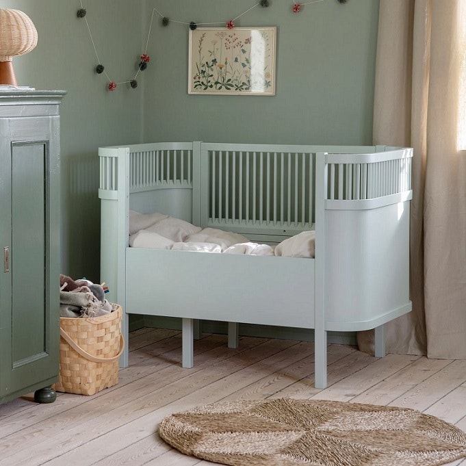 Sebra Children's Bed  & Junior Bed Kili, Mist Green 