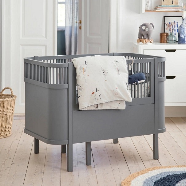Sebra Children's Bed cot & Junior Bed Kili, Classic Grey 