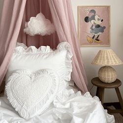 Bubblegum sänghimmel i linne till barnrummet, Cotton&Sweets