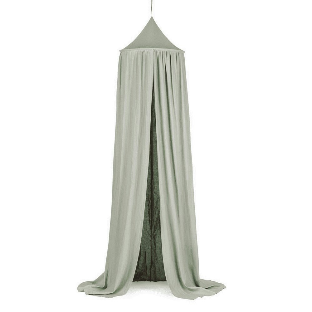 Large maxi sage bed canopy in linen, Cotton & Sweets 