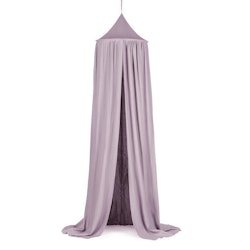 Stor maxi mauve sänghimmel i linne, Cotton & Sweets