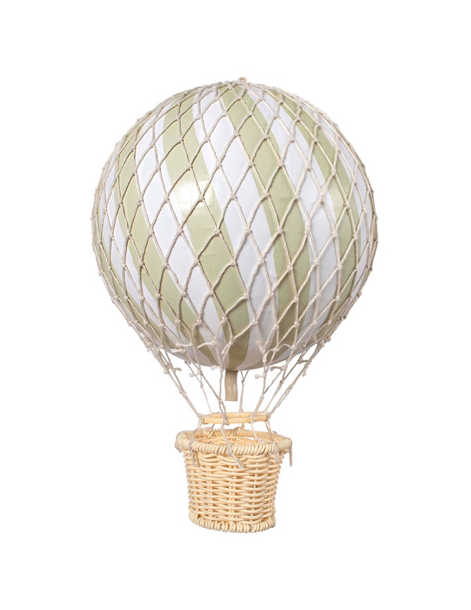 Hot air balloon green, 10 cm, Filibabba 