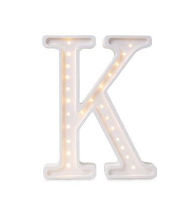 Night light for children's room letter K lamp, Little Lights