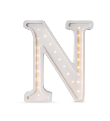 Night light for children's room letter N lamp, Little Lights