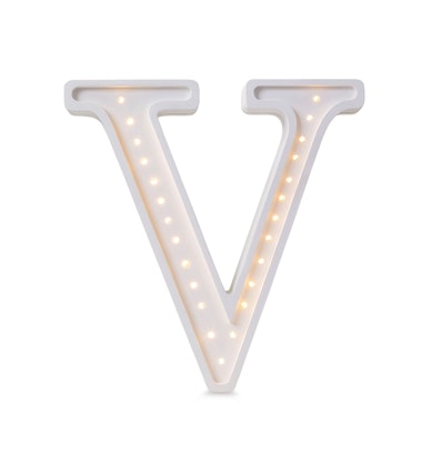 Little Lights, Night lamp for children's room, Letter V