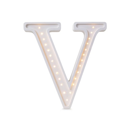 Little Lights, Night lamp for children's room, Letter V