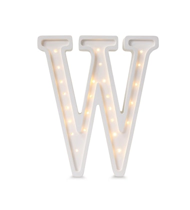 Night light for children's room letter W lamp, Little Lights