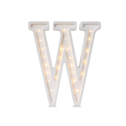 Night light for children's room letter W lamp, Little Lights