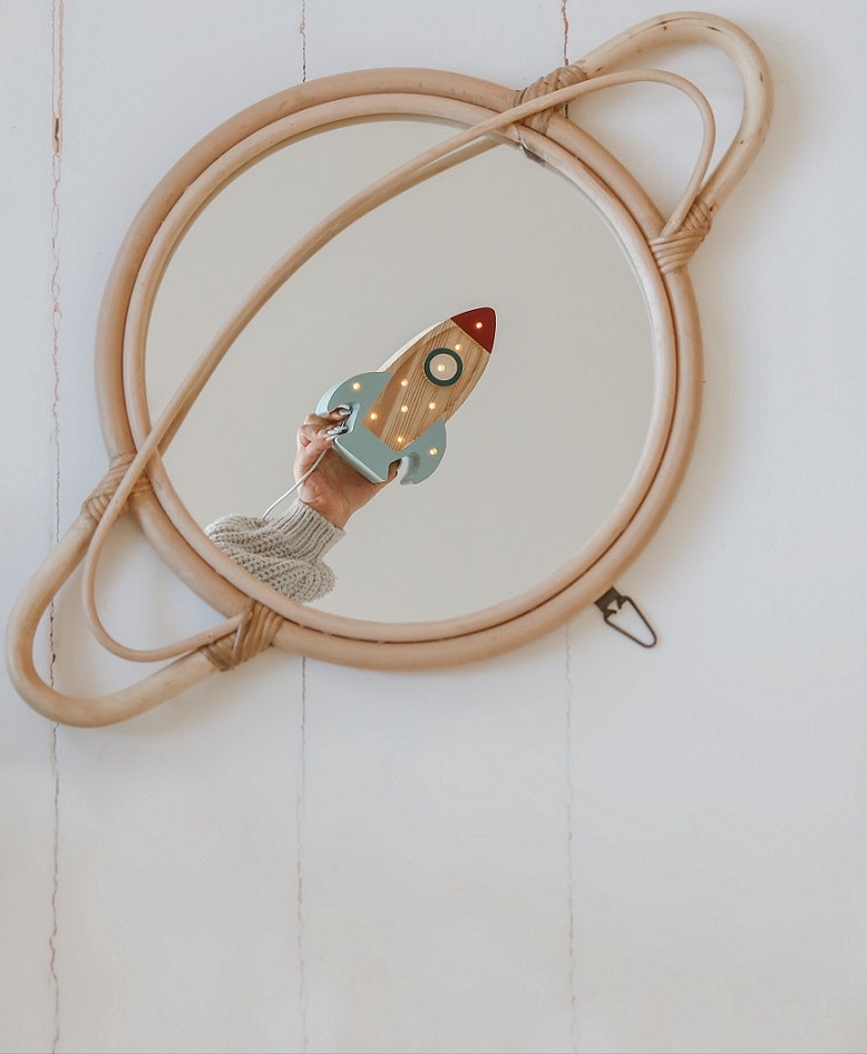 Little Lights, Night light for the children's room, Space rocket mini Natural 