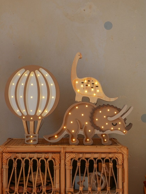 Little Lights, Children's room night light, Balloon light brown 